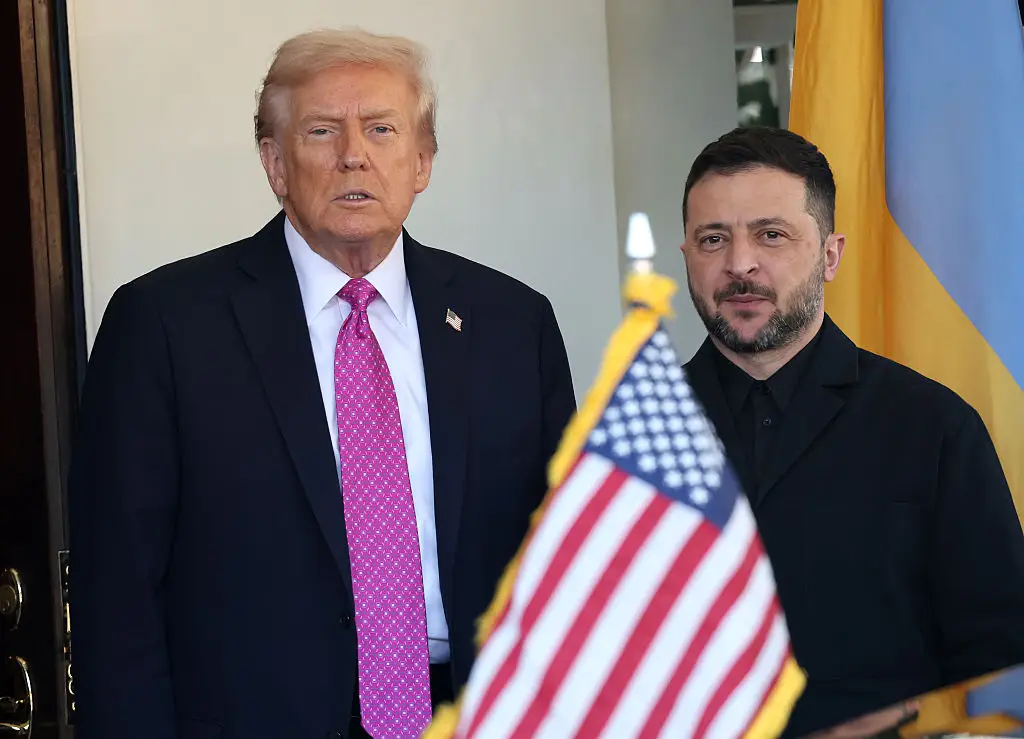 Donald Trump and Volodymyr Zelenskyy met at the White House on Friday (17 October) to discuss the Ukraine-Russia war (Win McNamee / Staff / Getty Images)