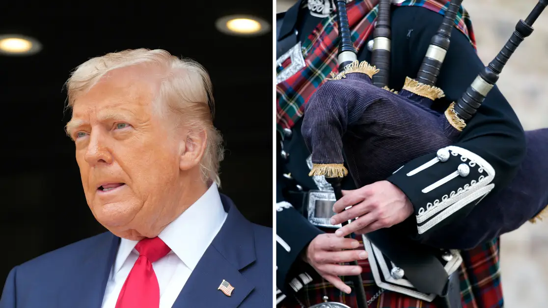 People are changing their mind about bagpipes after seeing painfully embarrassing Donald Trump video