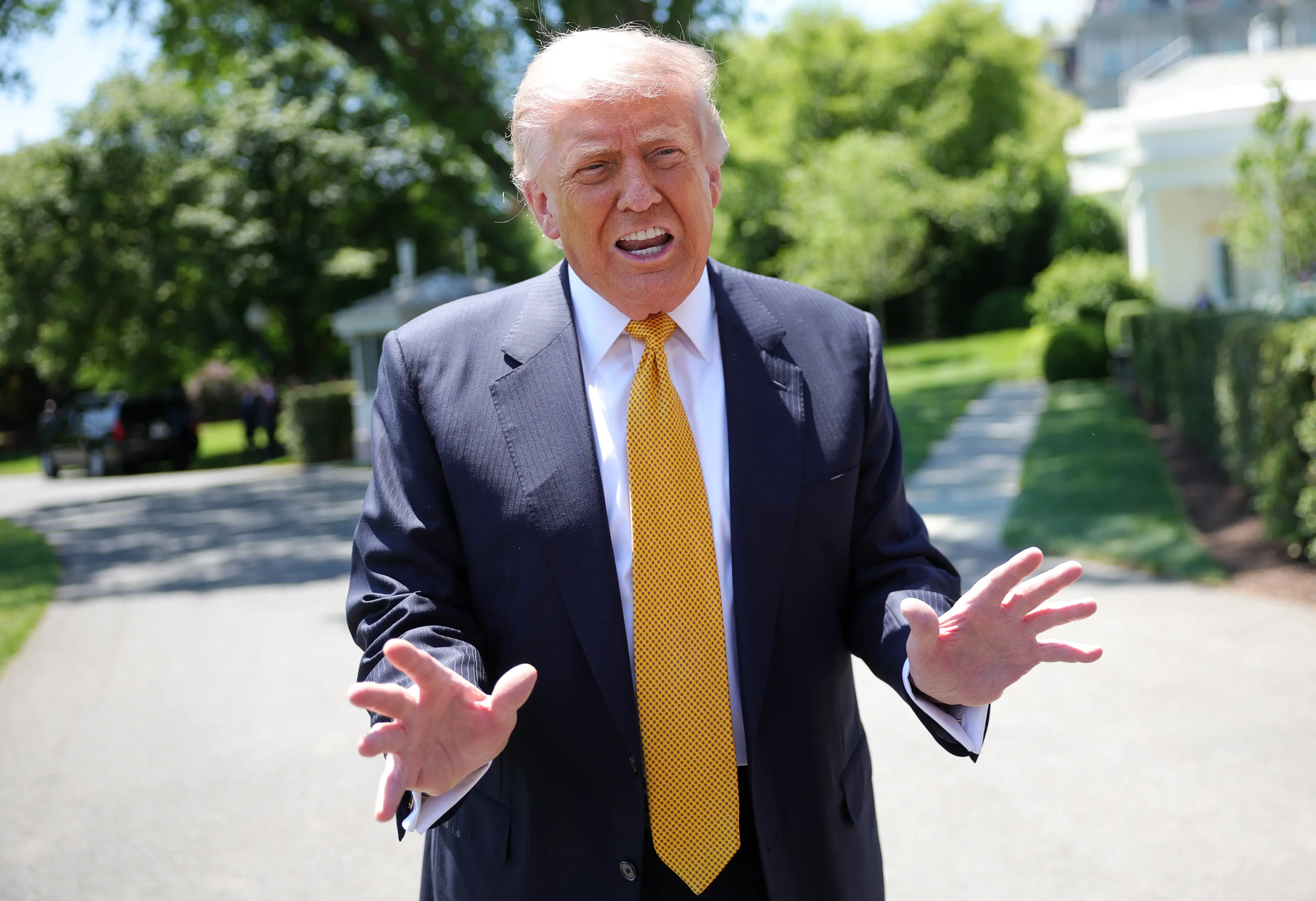 Donald Trump previously called for the release (Kevin Dietsch/Getty Images)