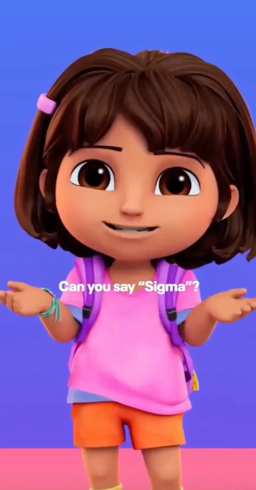 Some people were up in arms over the Dora the Explorer post over what they deemed 'brainrot' slang (Instagram/@officialdora)