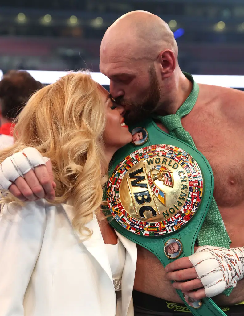 Tyson Fury recently revealed he and his wife, Paris, haven't spoken in three months (Julian Finney / Staff / Getty Images)