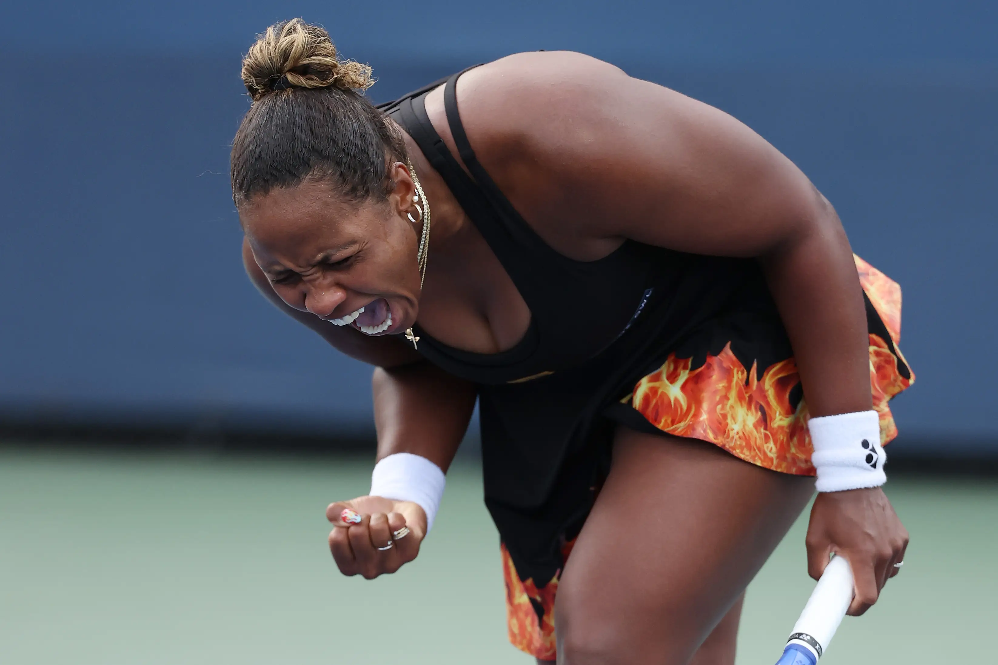 Taylor clinched victory from Latvia's Ostapenko (Clive Brunskill/Getty Images)