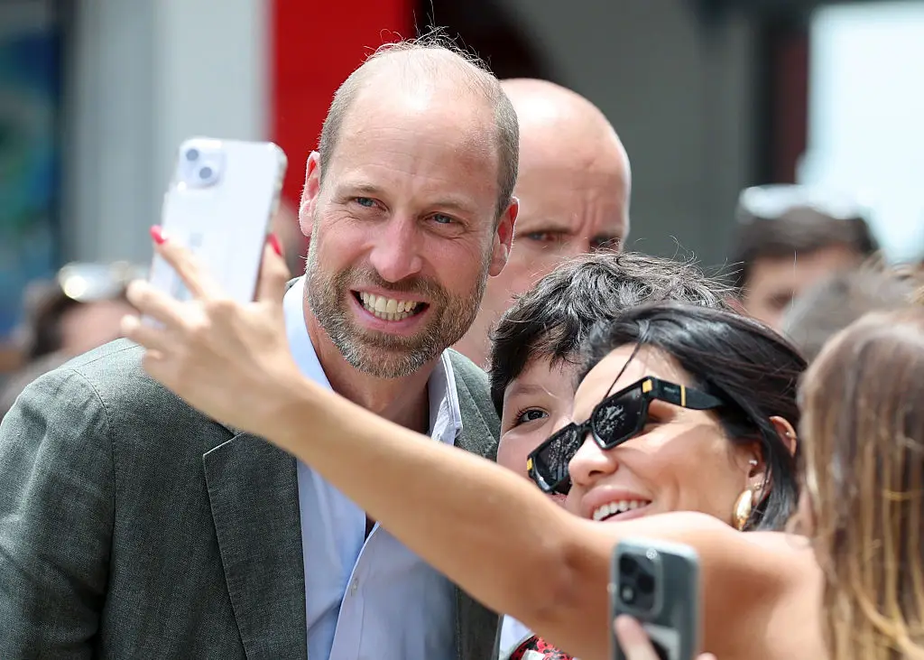 Crowds lined the streets to greet the Prince of Wales (Chris Jackson/Getty Images)