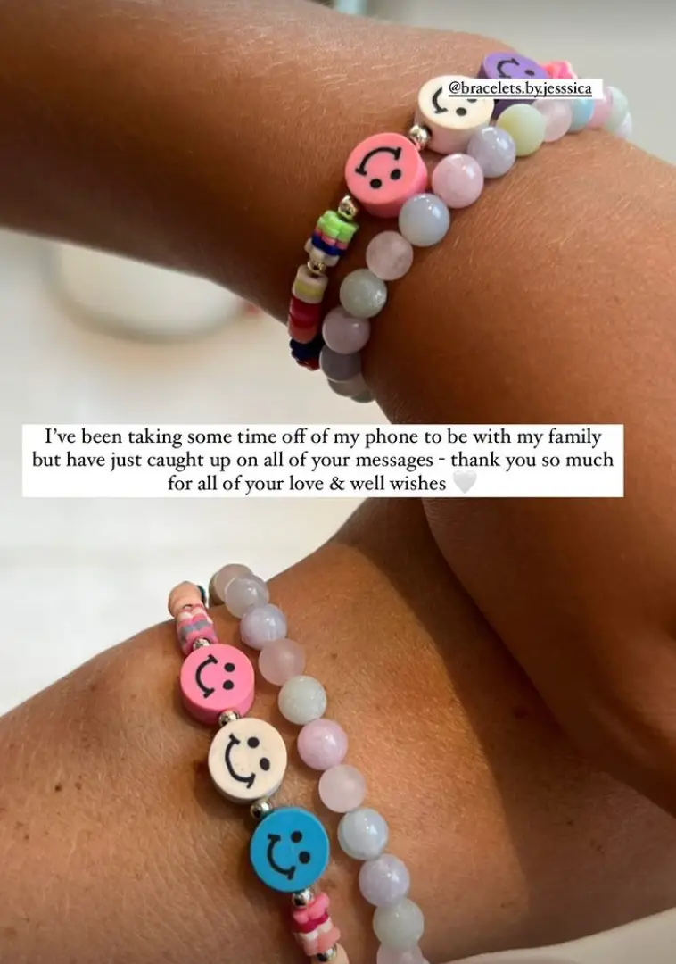 Kate thanked followers for all their support.