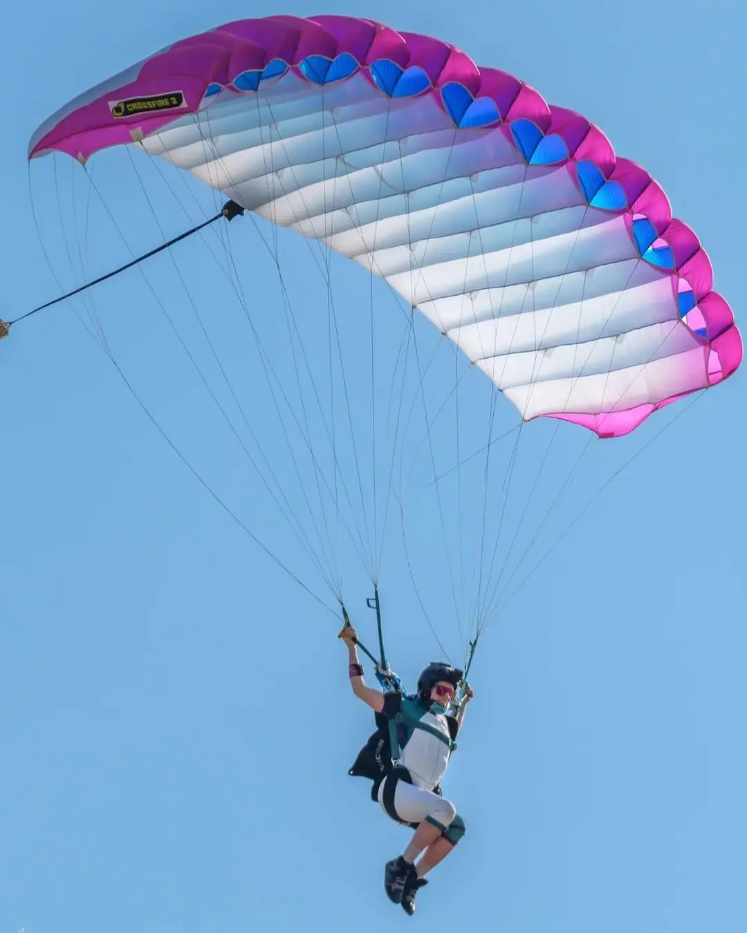 The horror unfolding during Devrey's last jump of the day. (Instagram/@devrey_jane_)