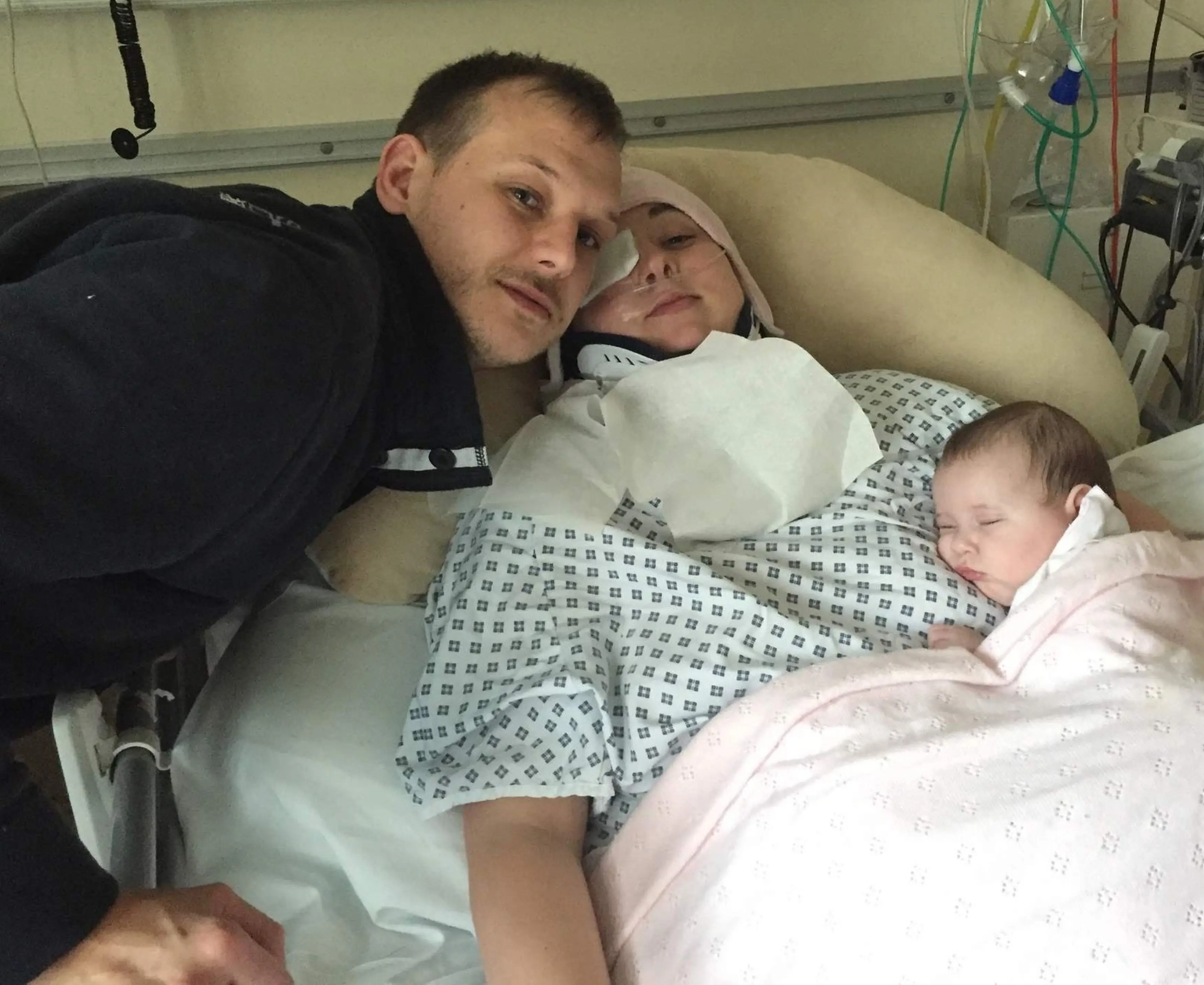 She said she yawned after seeing her newborn baby yawning  (Kennedy News & Media)