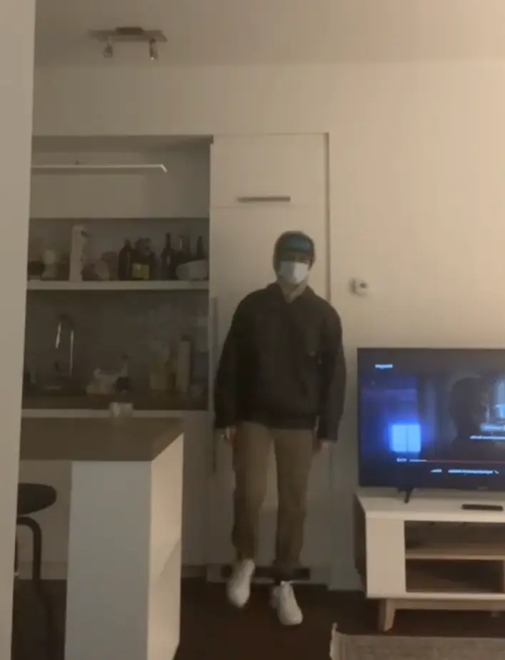 Tia wears dark, baggy clothes on the job.