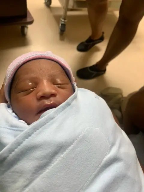 Tayvia named her son after the restaurant. (X/@goldencorral)