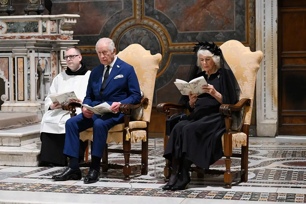 In return, the Pope has been gifted an honour from the British royals (Handout/Getty Images)