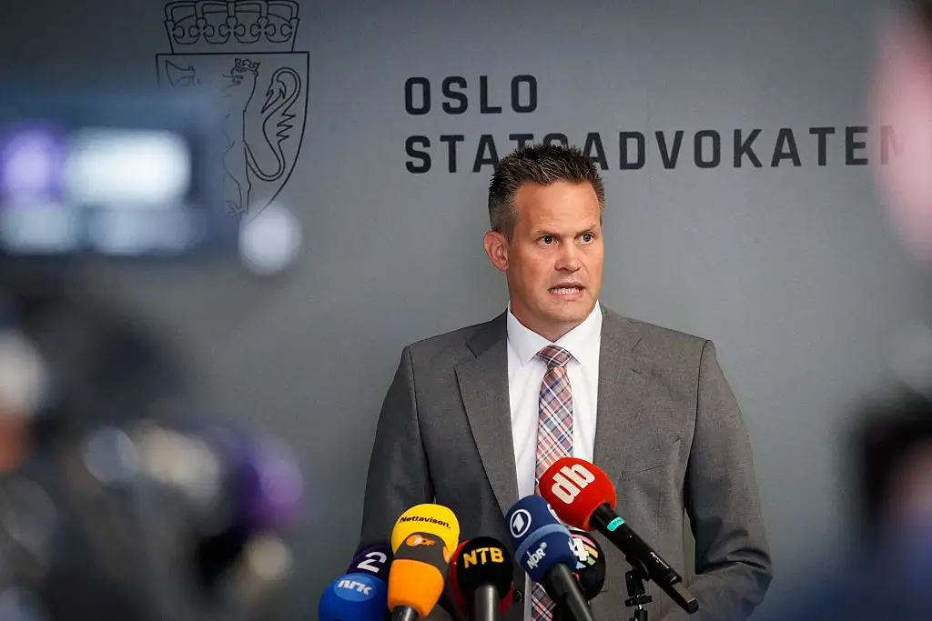 State Attorney Sturla Henriksbo addressed the press following the news earlier this week (JONAS FAESTE LAKSEKJON / Contributor / Getty Images)