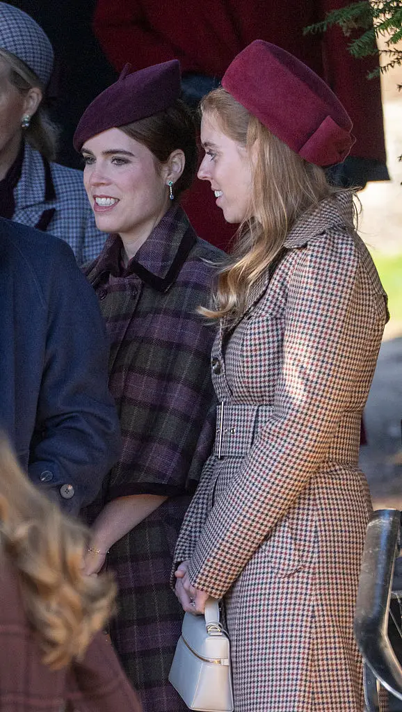 Princesses Beatrice and Eugenie pictured last December (Mark Cuthbert/UK Press via Getty Images)