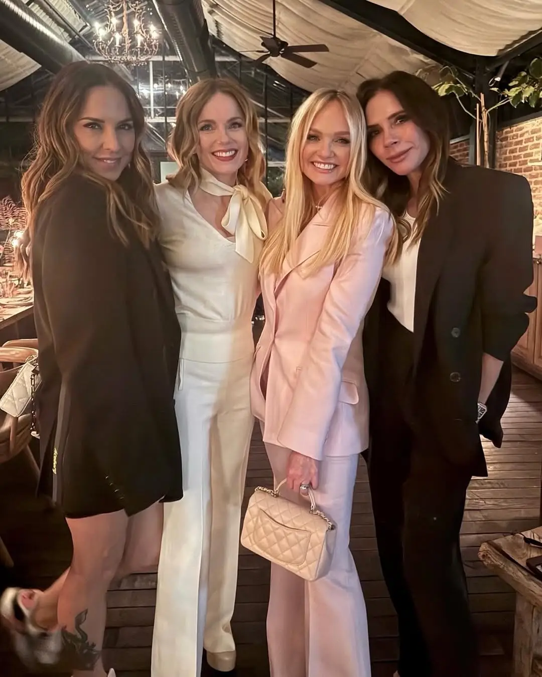 Spice Girls fans were thrilled to see the gang back together for Emma Bunton's 50th birthday celebration (Instagram/@victoriabeckham)