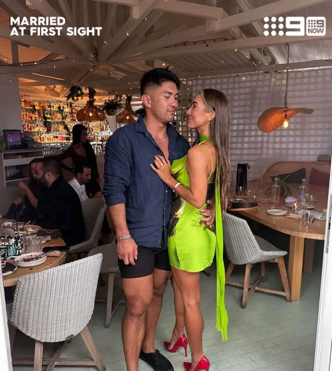 Jade and her partner Ridge. (Nine Network)