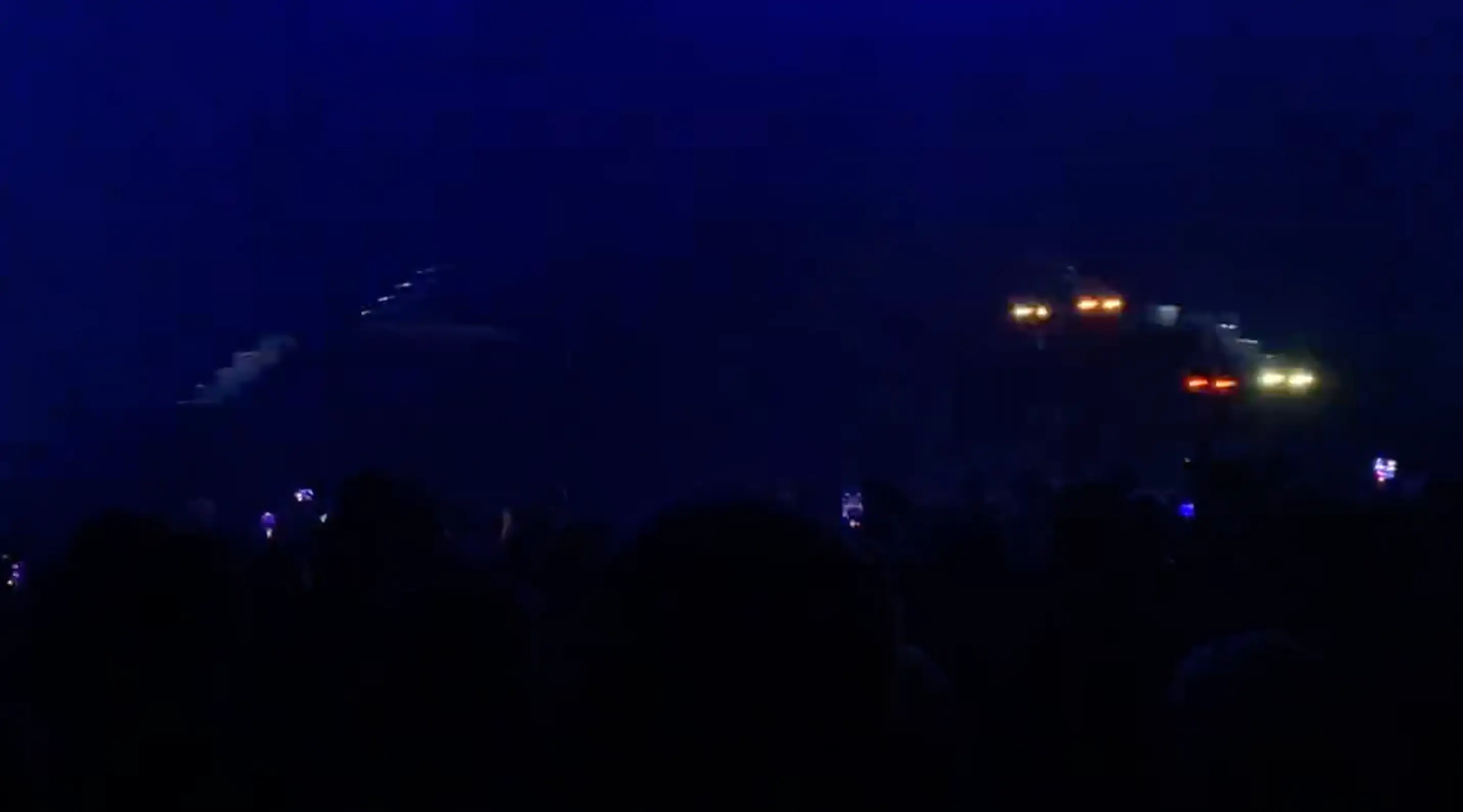 The M&S Bank Arena was plunged into darkness in the middle of the S Club concert.