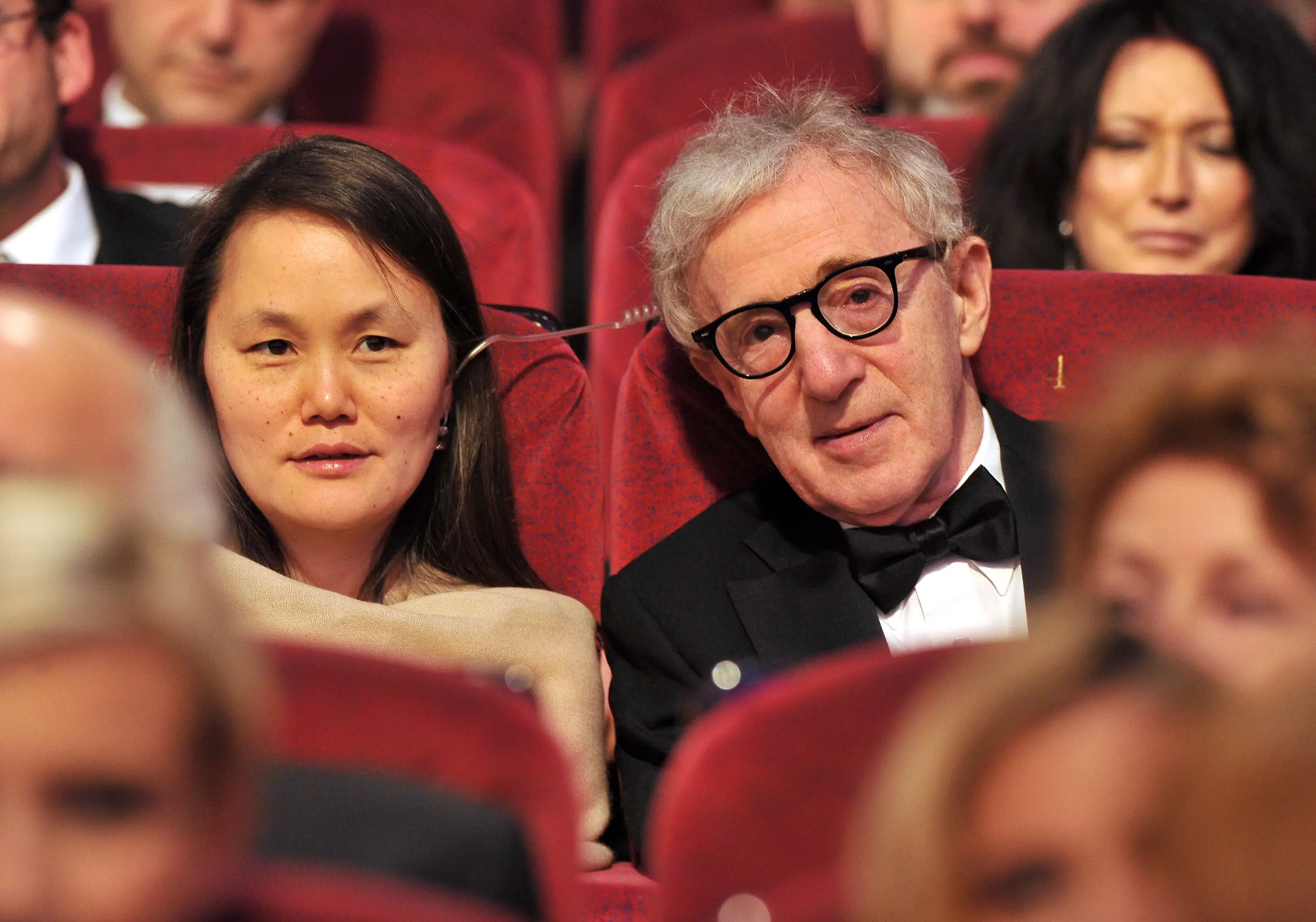 Woody Allen and Soon-Yi Previn made a rare appearance in public (Pascal Le Segretain/Getty Images)