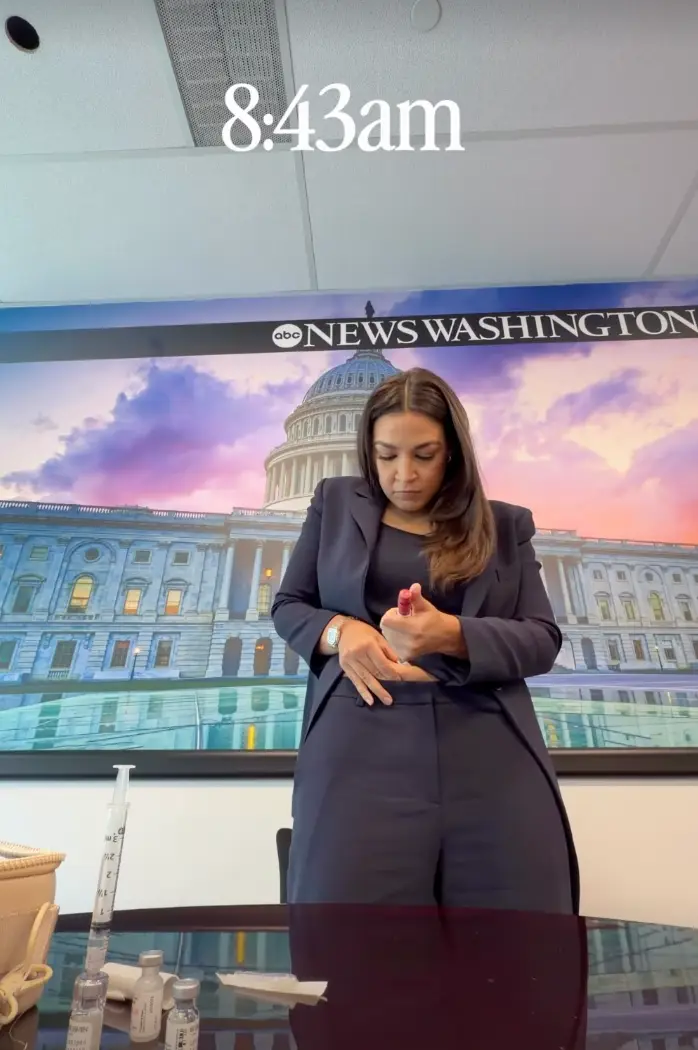 AOC has documented her journey on social media (Instagram/@aoc)