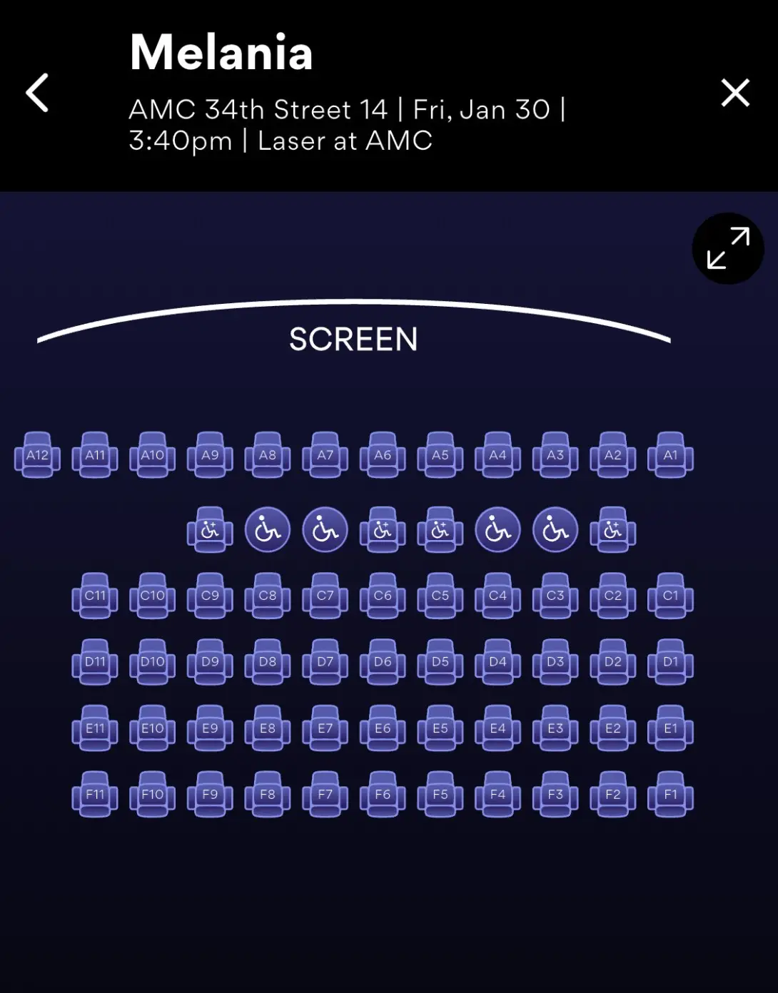 Tickets aren't exactly selling out for theatre showings of Melania (AMC)