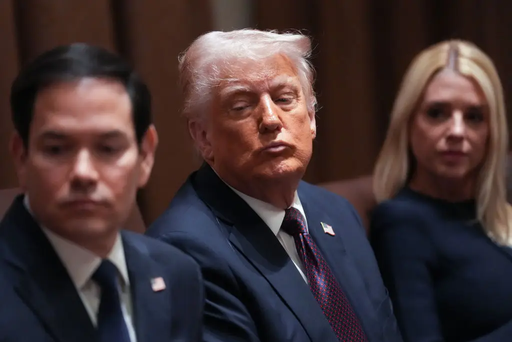 Trump initially told reporters he wasn’t aware that the highly sensitive information had been shared (Win McNamee / Staff / Getty Images)