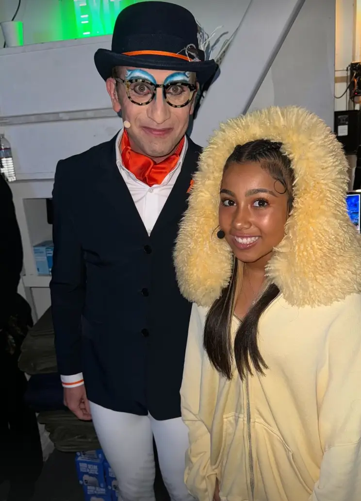 Proud mum Kim Kardashian shared photos of North West with her cast mates (Instagram/@kimkardashian)