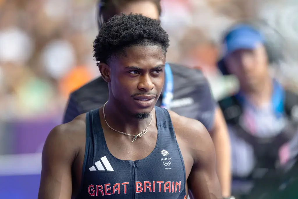 Jeremiah Azu was disqualified. (Tim Clayton/Corbis via Getty Images)