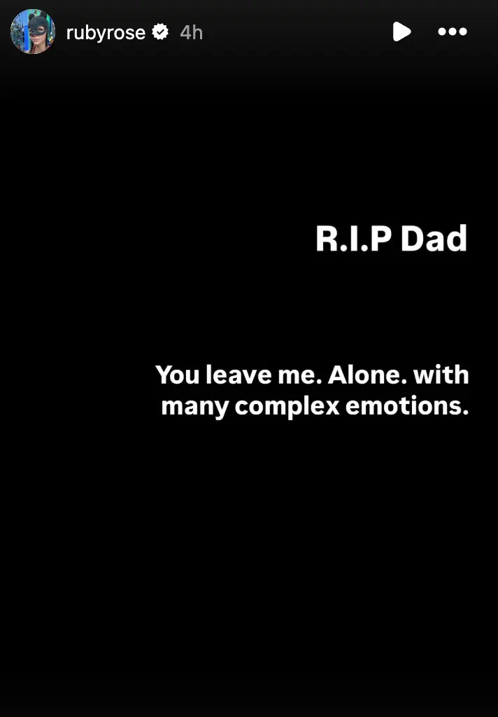 Ruby Rose shared the message on Instagram (Instagram/@rubyrose)
