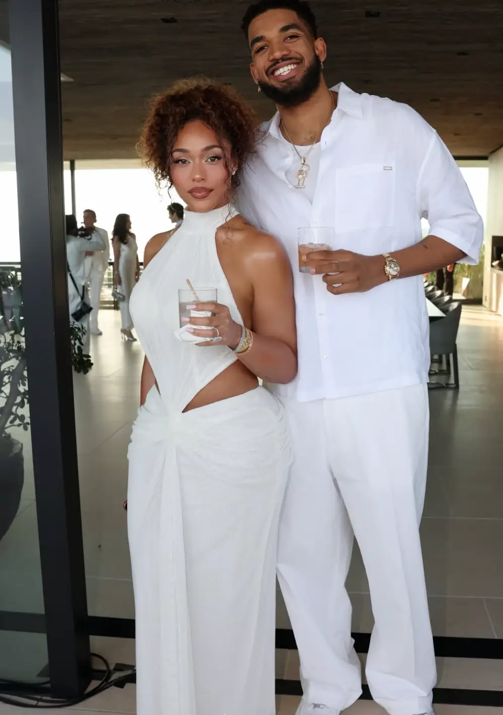 Woods and Towns tied the knot in Malibu (Instagram/@jordynwoods)