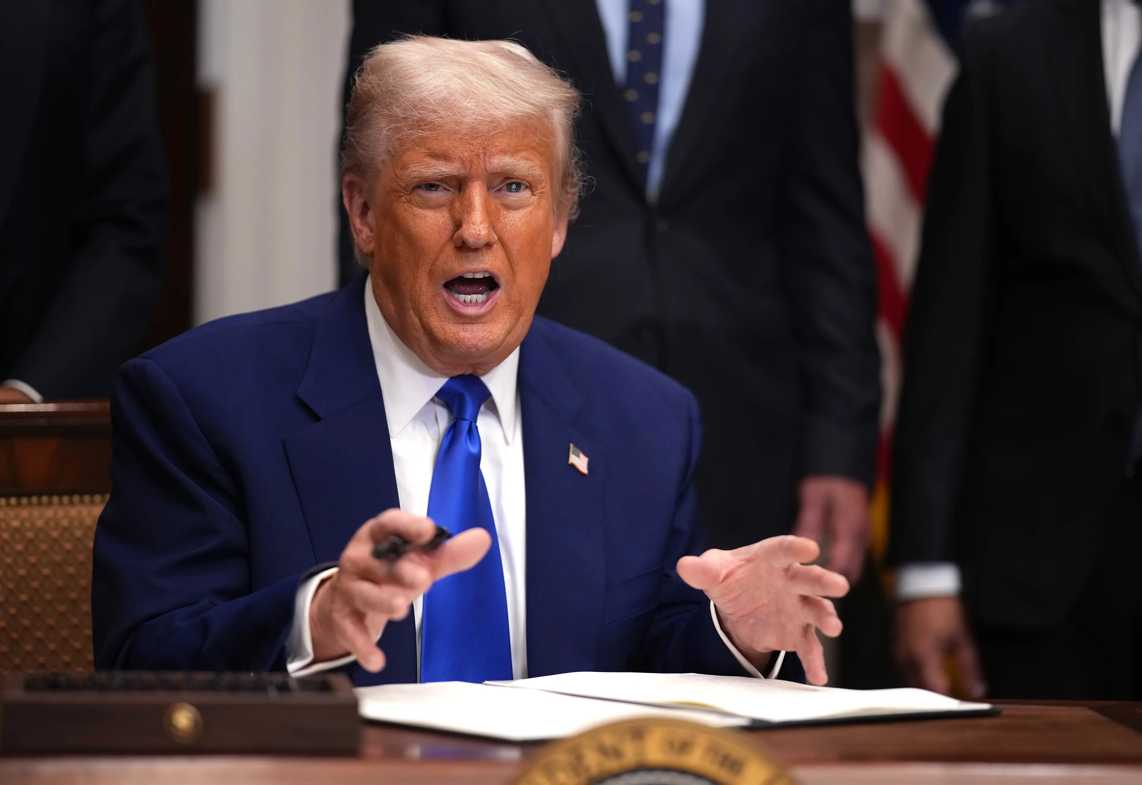 Trump announced severe regulations on immigration earlier this year (Andrew Harnik/Getty Images)