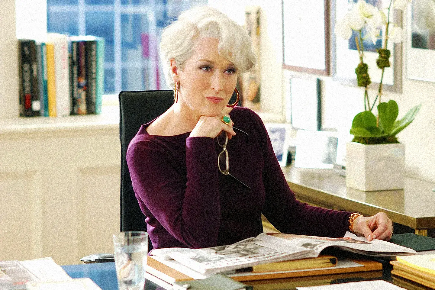 Meryl Streep as Miranda Priestly in the 2006 film.