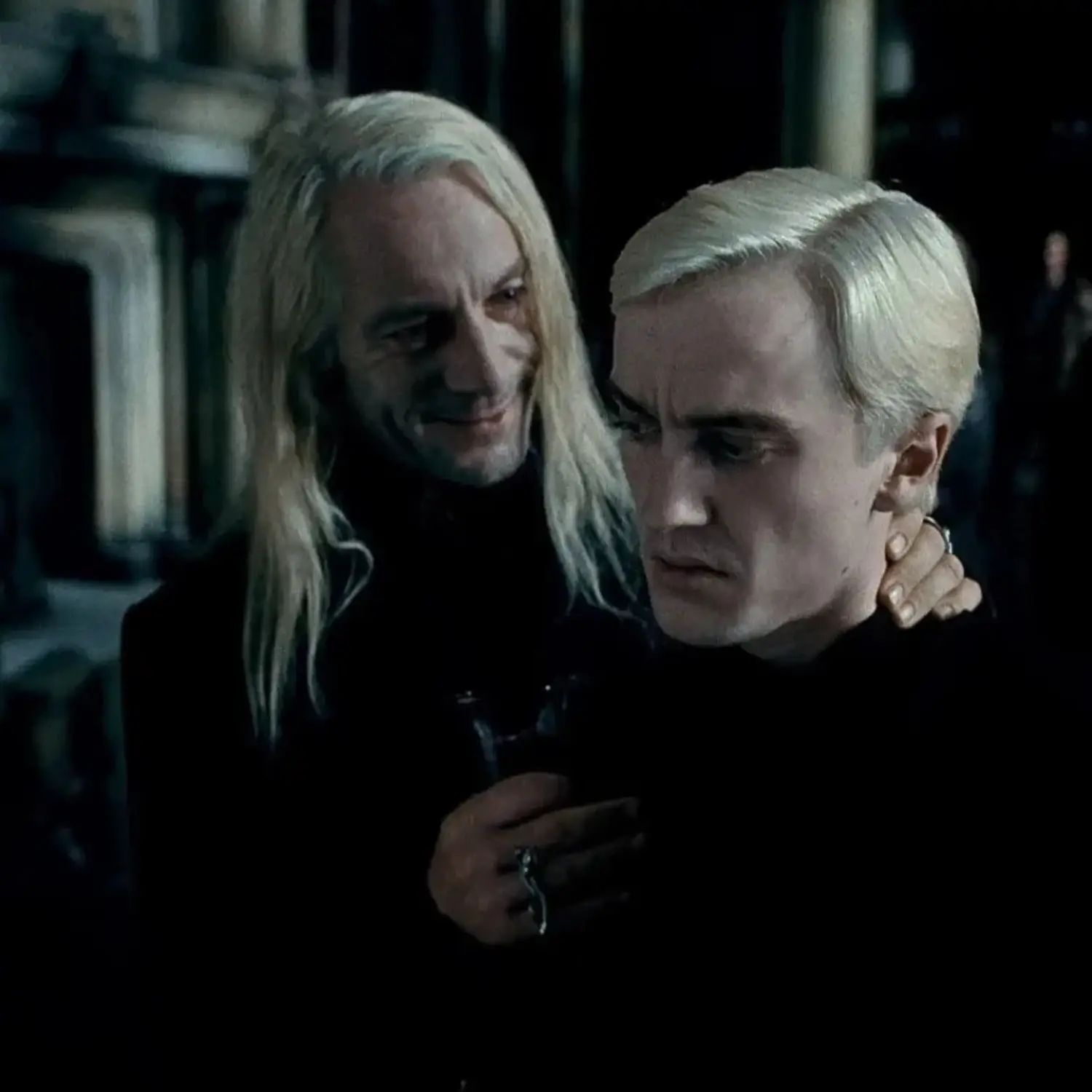 Various YouTube videos claim Felton is hiding an injury inflicted upon him by Jason Isaacs (Warner Bros.)