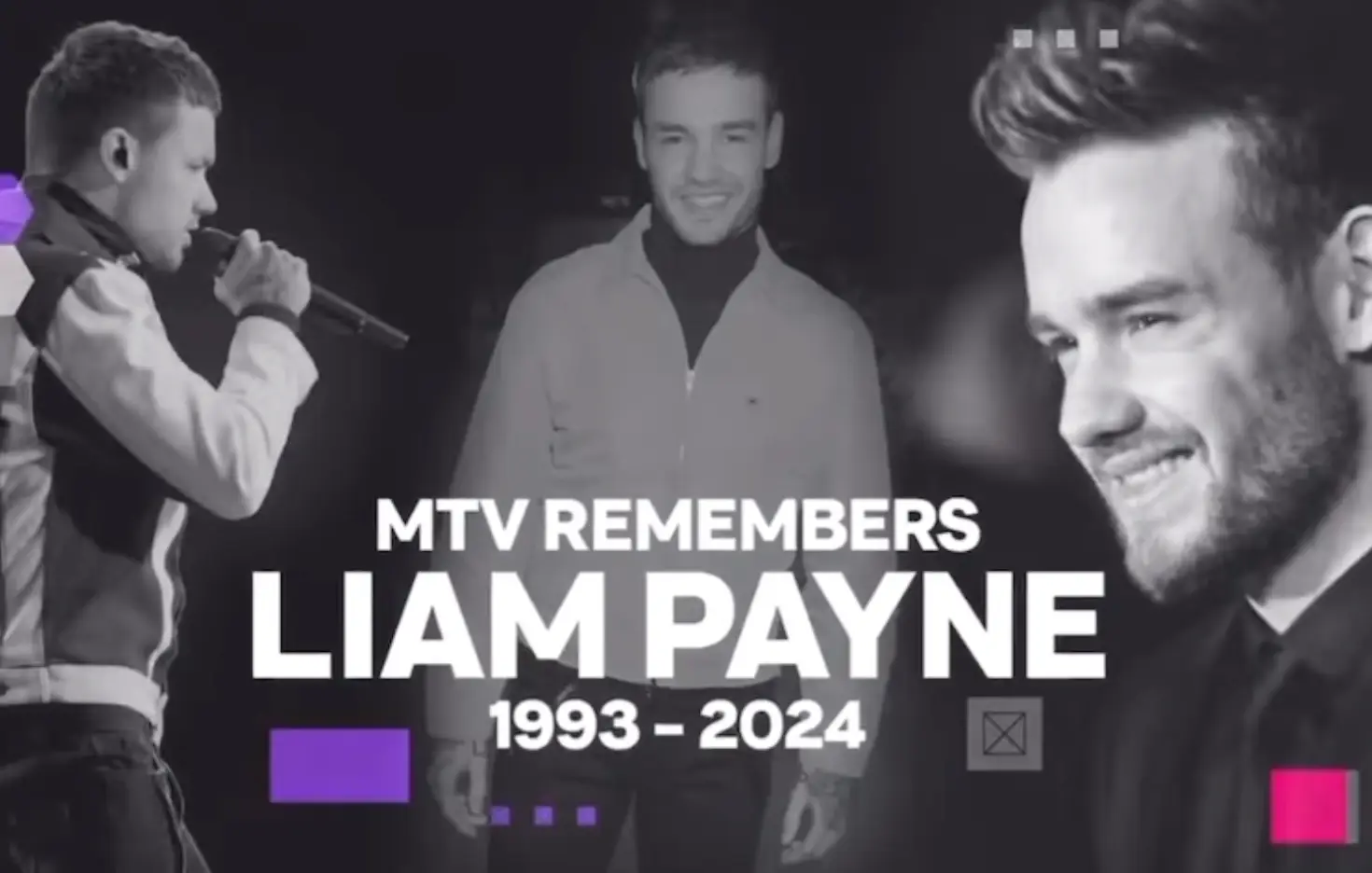 A compilation of photos also played (MTV/Channel 5)