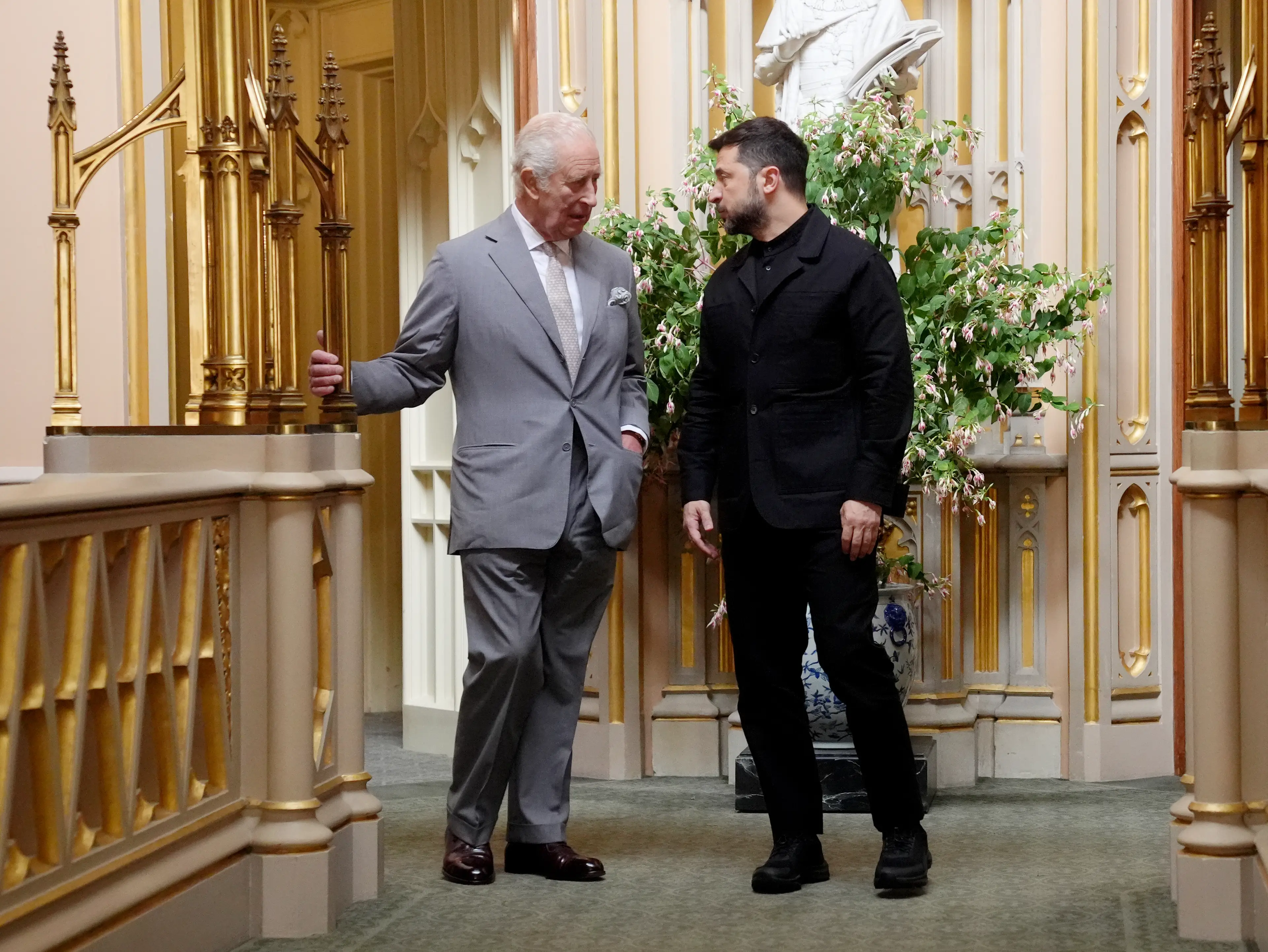 Volodymyr Zelenskyy could be seen wearing a black suit (Jonathan Brady - WPA Pool/Getty Images)