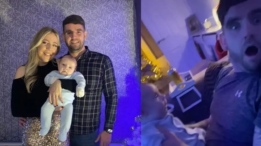 Moment Mum Captures 11 Week Old Baby Saying Hello