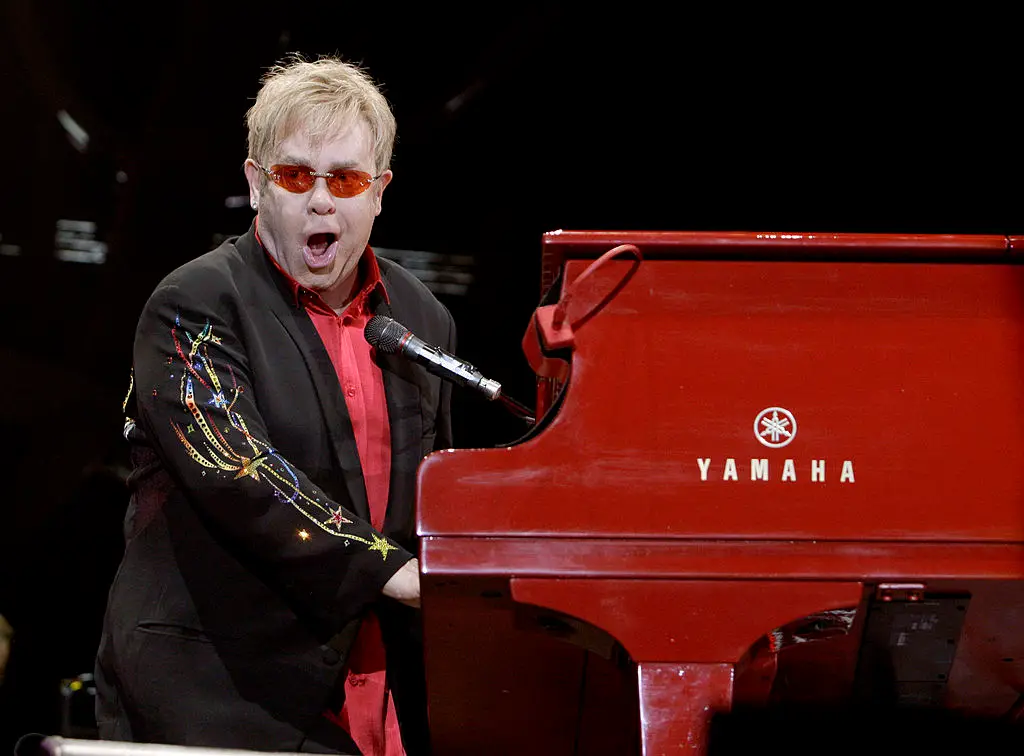 Elton John is famed for his red lenses (Mark Venema/WireImage)