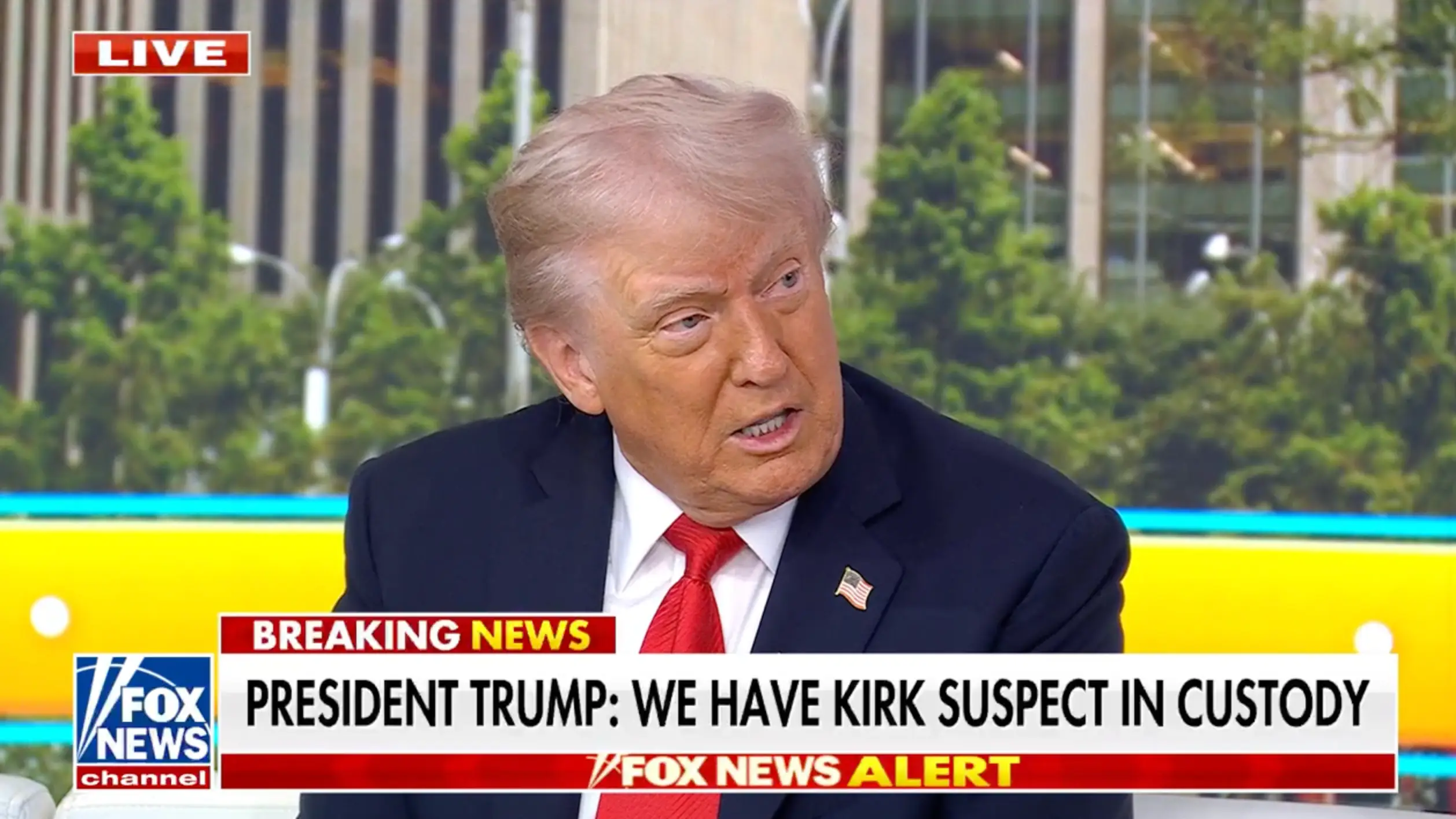 Trump reportedly said he hopes Kirk's killer gets the death penalty during his appearance on the programme (Fox News)