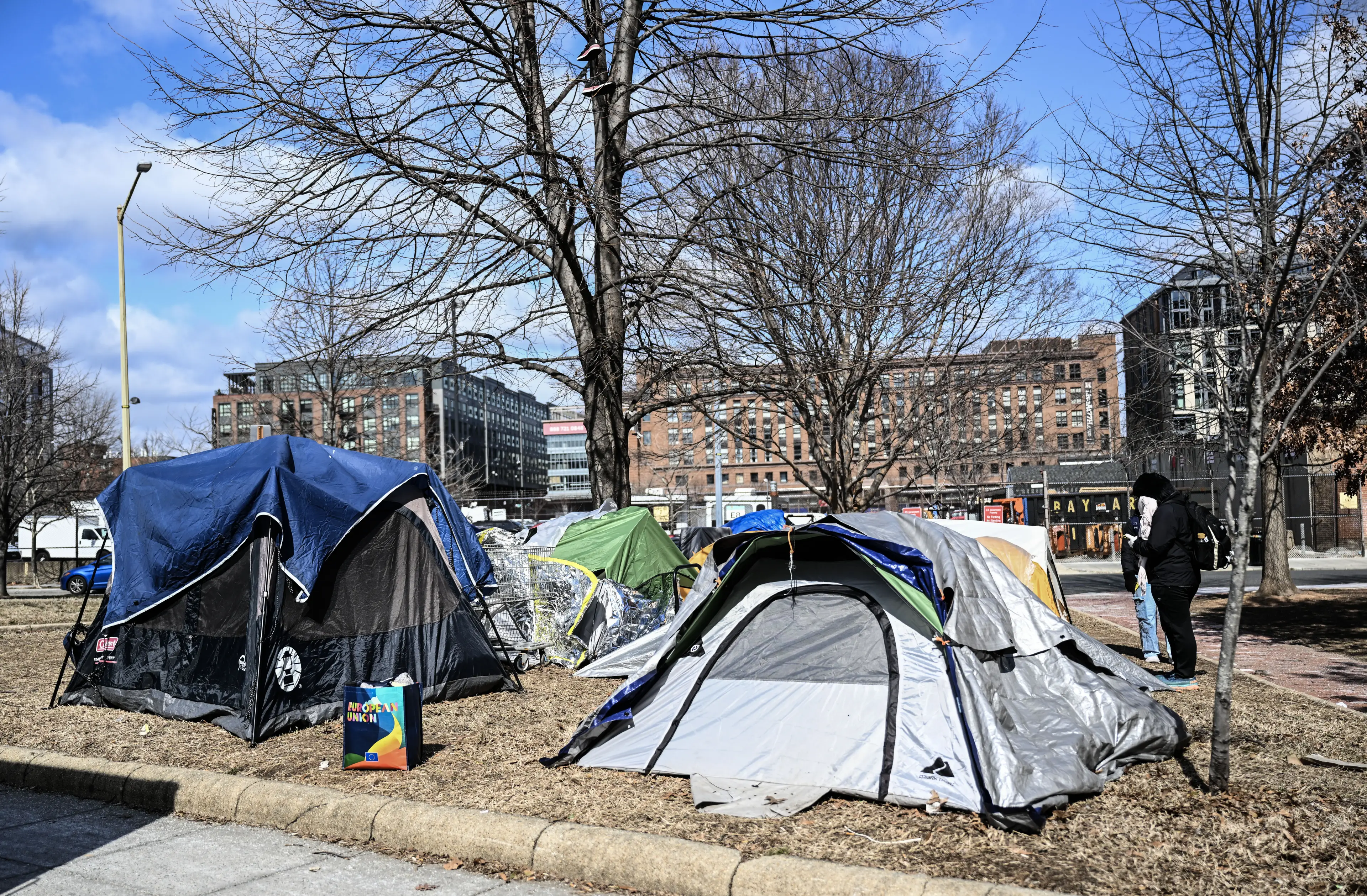 Camps have been cleared across Washington (Fatih Aktas/Anadolu via Getty Image)