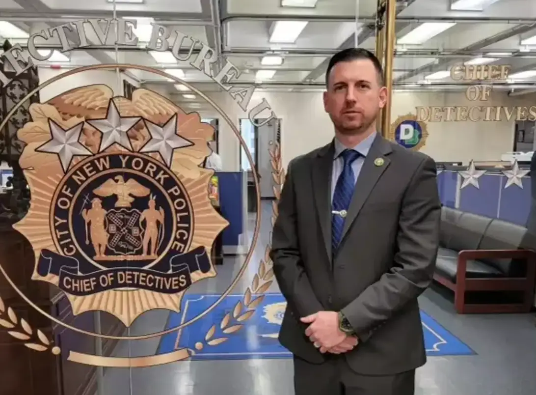 Detective Ryan Glas of NYPD's Cold Case Squad led the investigation. (NYPD)