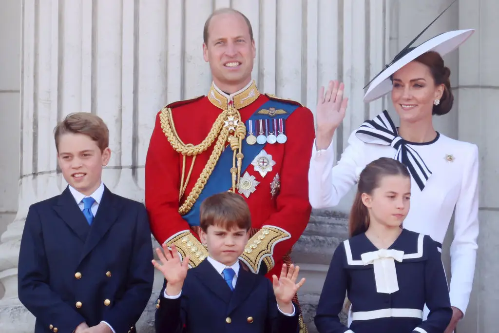 The royal family during Trooping the Colour at Buckingham Palace in 2024 (Chris Jackson / Staff / Getty Images)