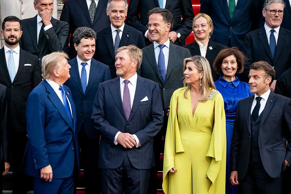 Queen Máxima of the Netherlands stood out with her striking lime-green jumpsuit (Pool / Pool / Getty Images)