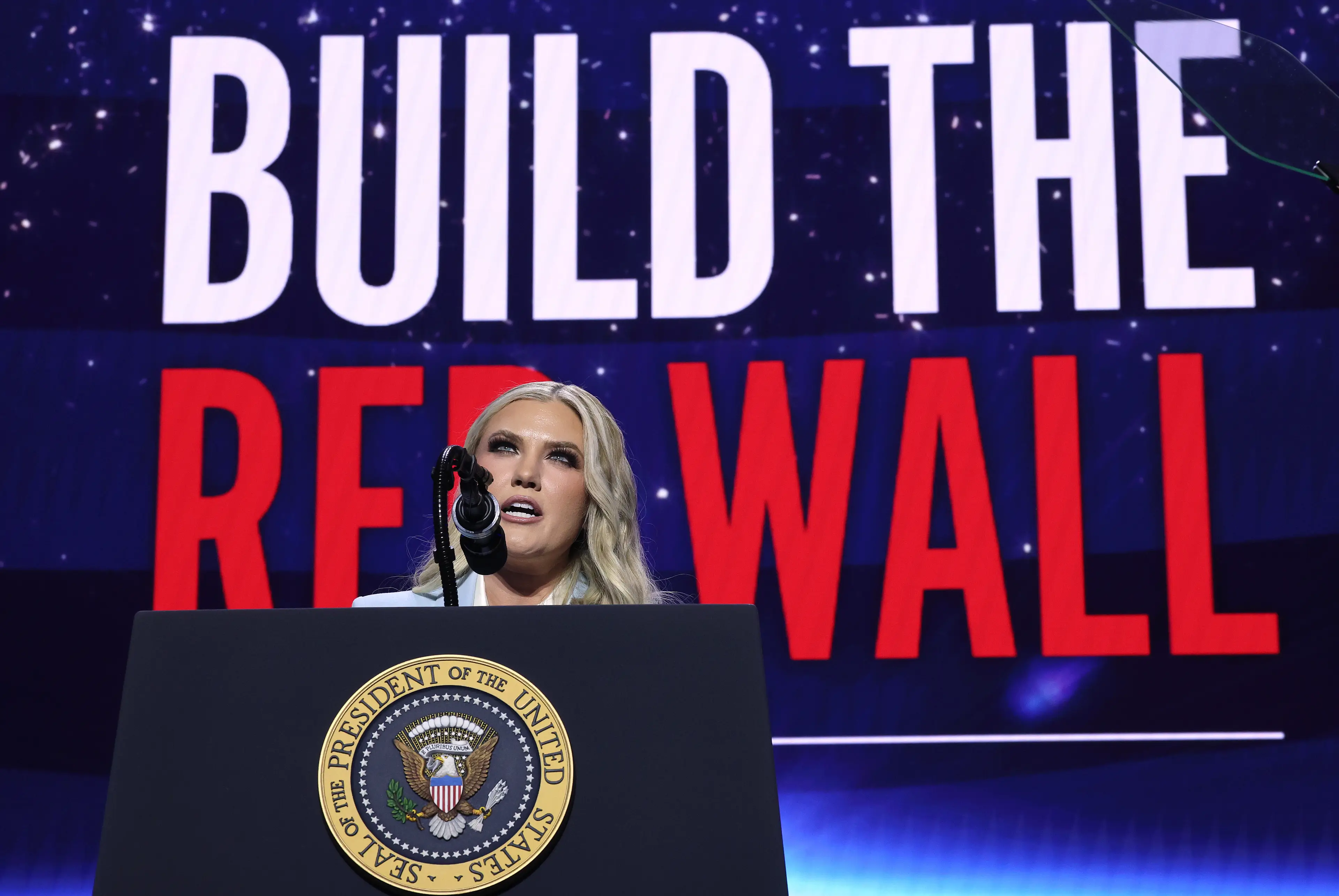 Erika introduced Trump in Arizona on Friday (Win McNamee/Getty Images)