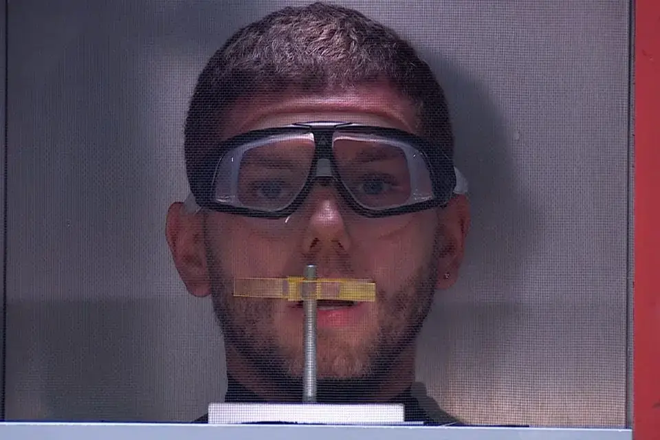 The star has been struggling after competing in trials. (ITV)