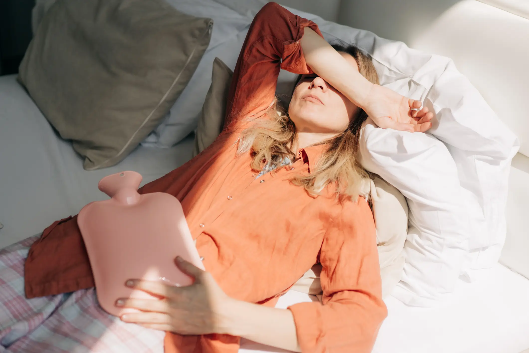 You can try putting a hot water bottle in the freezer before bed to cool down (Getty Images/ilona titova)