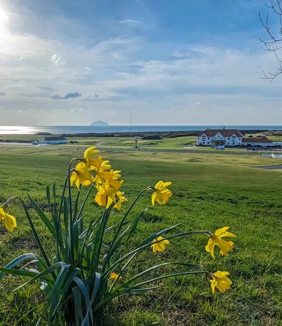 Police found some red paint on the course's clubhouse as well as some damages to the greens (Instagram/Trump Turnberry)