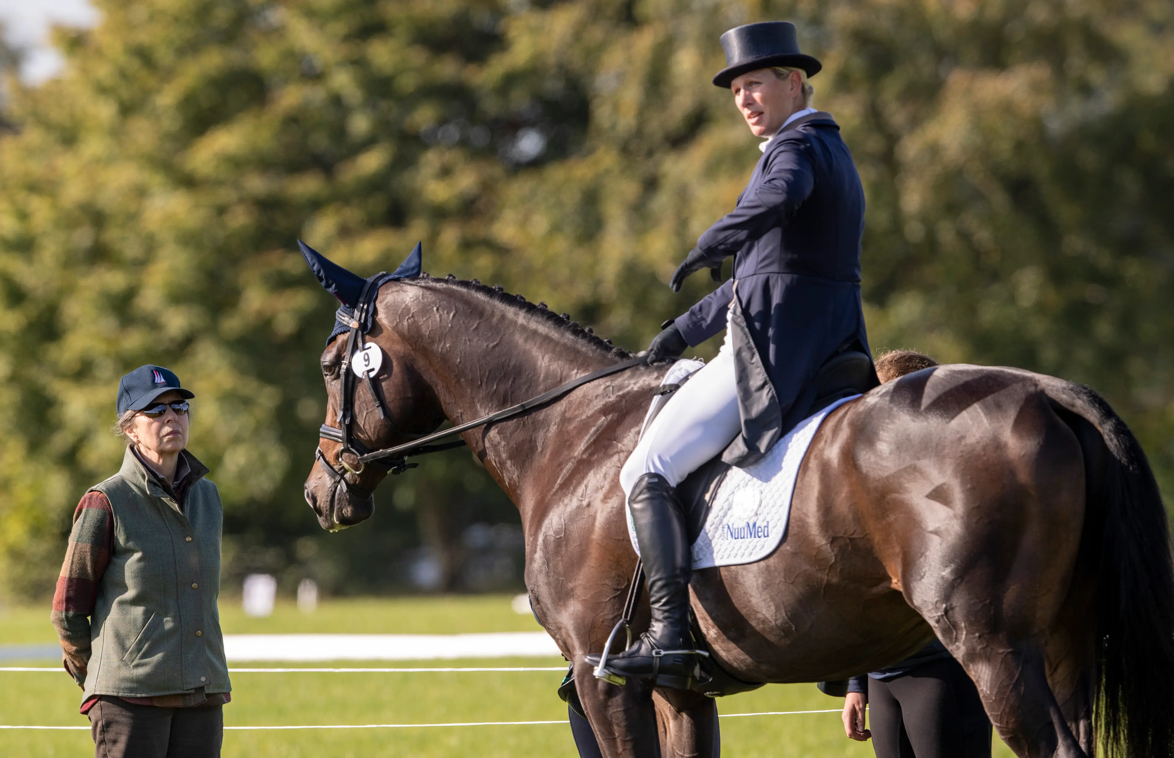 Zara also rode competitively, like her mother (Mark Cuthbert/UK Press via Getty Images)