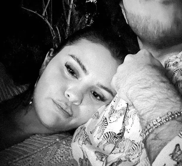 Gomez was pictured cuddling her rumoured new boyfriend Benny Blanco.