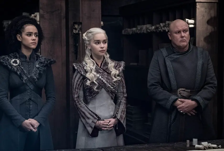 Thankfully, here co-star Jason Momoa was there to help her. (HBO)