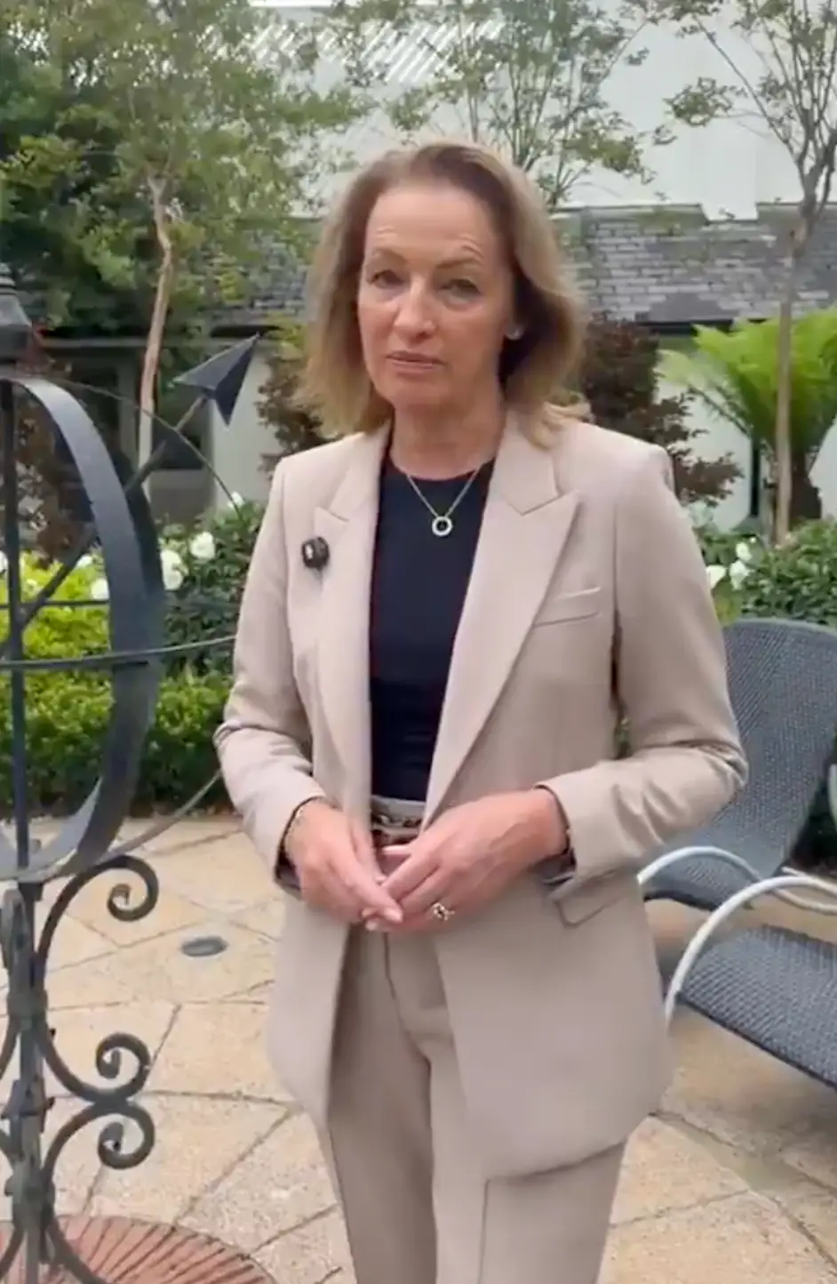 Reform MP Sarah Pochin has been called out after urging England to ‘keep winning’ at the World Cup to stop domestic abuse (X/@SarahForRuncorn)