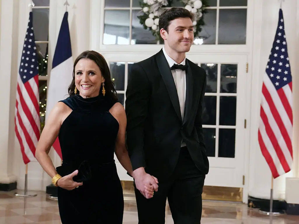 Charlie Hall is the son of Julia Louis-Dreyfus and Brad Hall (Nathan Howard / Stringer / Getty Images)