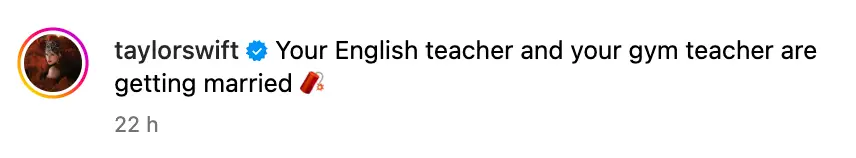 Taylor included a 'dynamite emoji' in her caption (Jamie Squire/Getty Images)