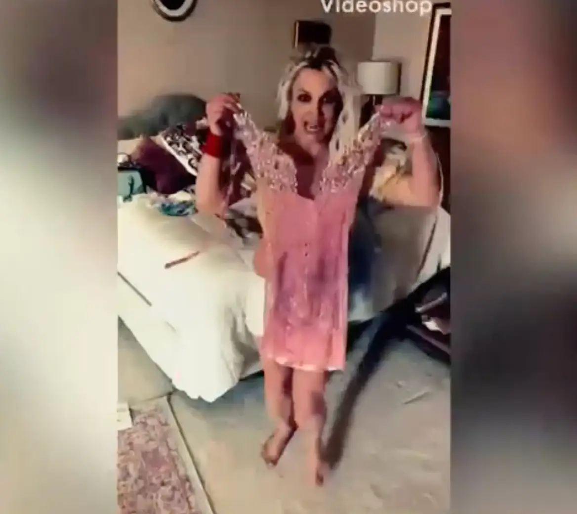 Britney Spears shared the unusual video on her Instagram.