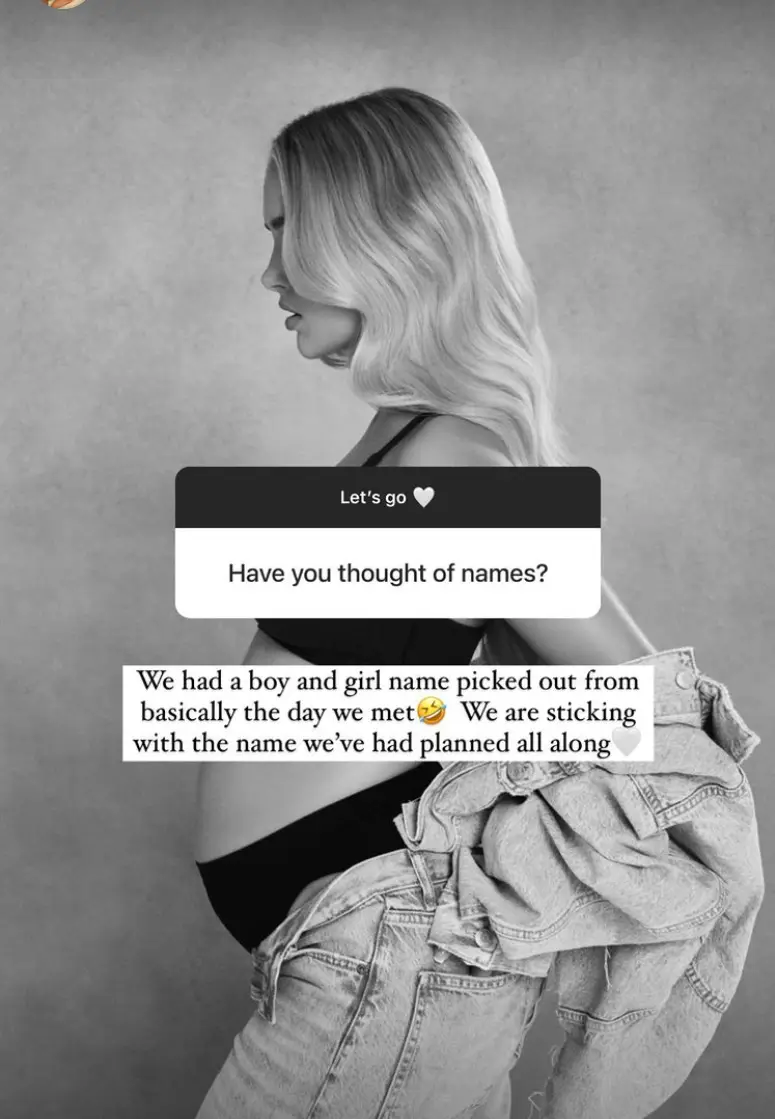 Molly Mae has hinted that she and Tommy have names pick out.